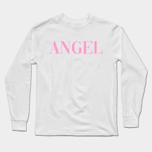 Angel - Pose - Pink Long Sleeve T-Shirt